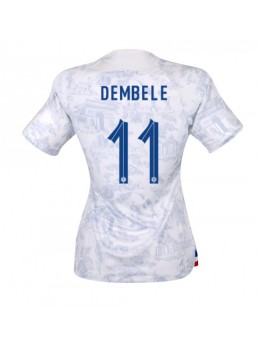 Francuska Ousmane Dembele #11 Zenski Gostujuci Dres SP 2022 Kratak Rukavima